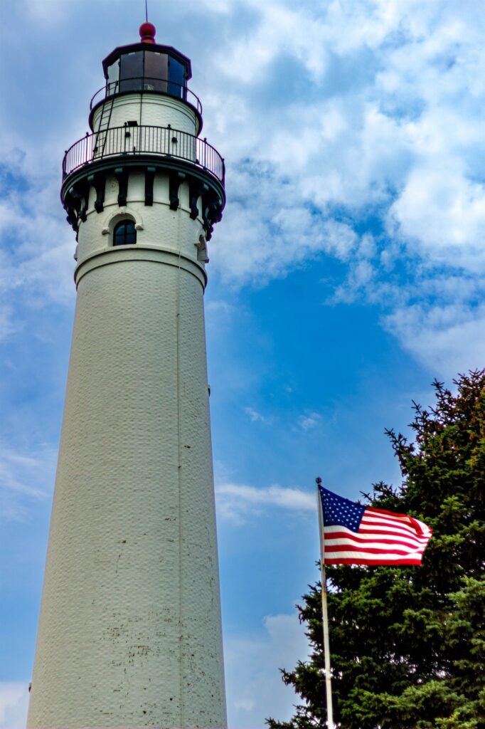 Wind Point Lighthouse in Racine, Wisconsin