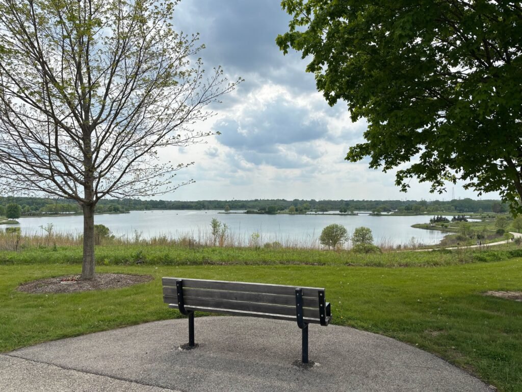 Round Lake waterfront in Round Lake Beach, Illinois